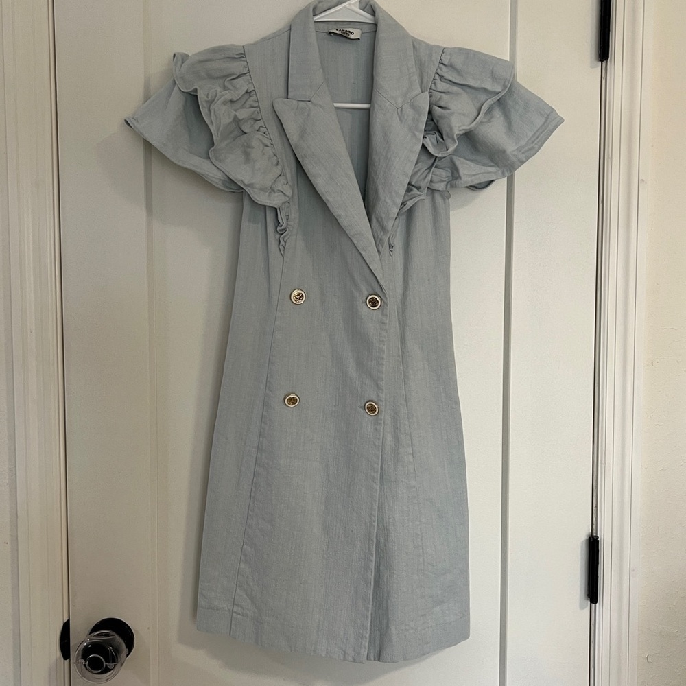 Sandro Angelina Ruffle Dress - Picture 3 of 14